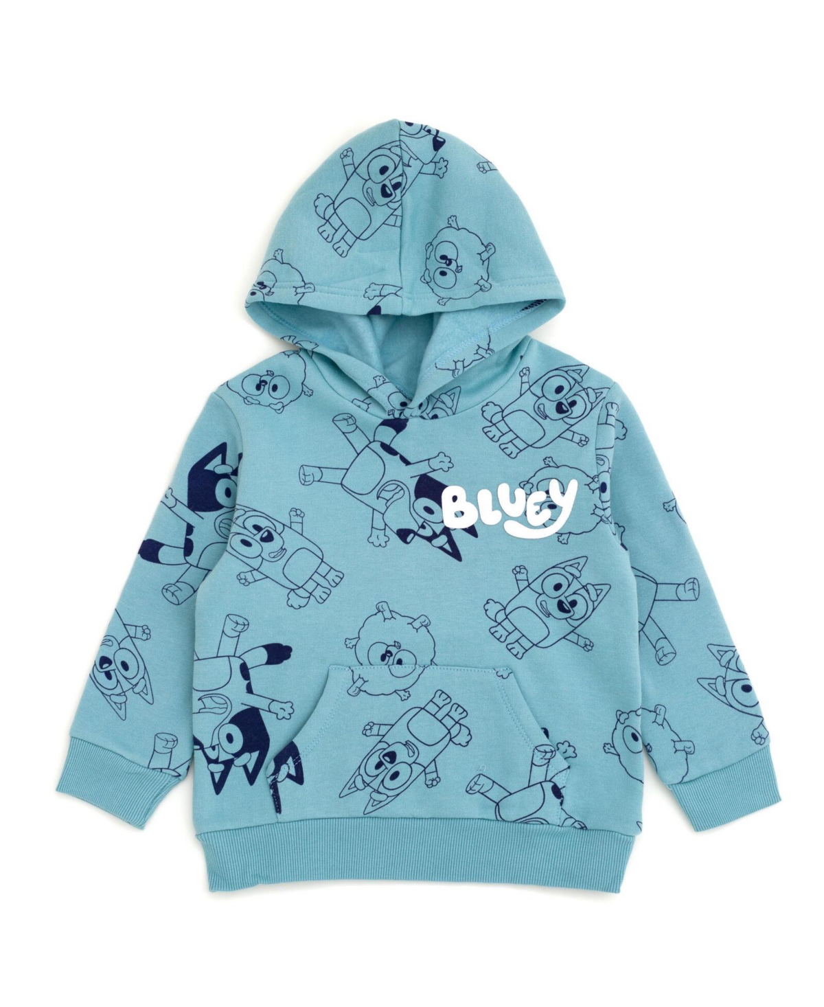 Bluey Toddler Boys Fleece Pullover Hoodie and Pants Outfit Set -/ blue, bluey