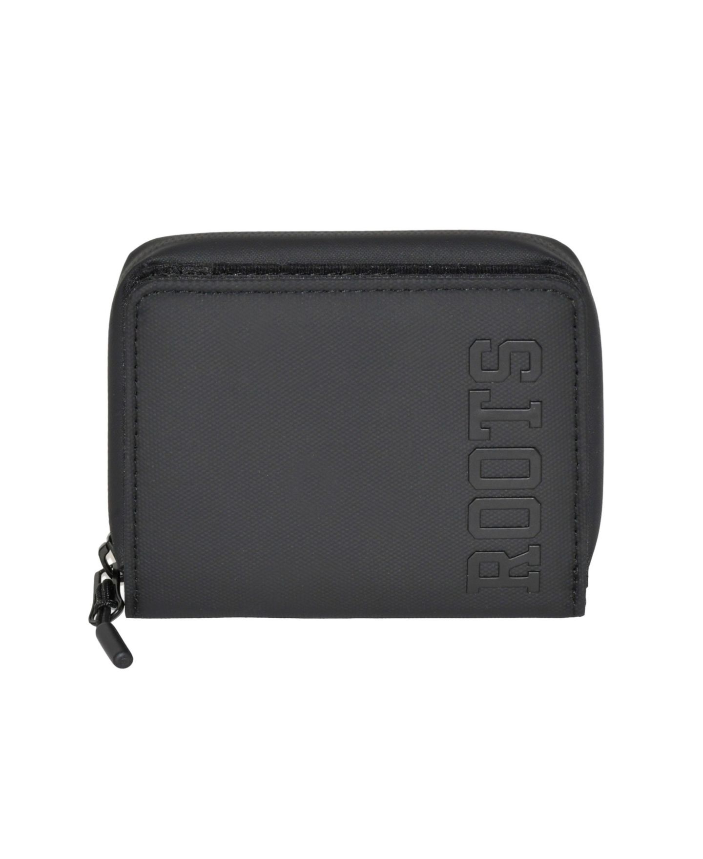 Мужской кошелёк Roots Compact Zip Around Snap Wallet, цвет: Чёрный комбинированный — фото 1