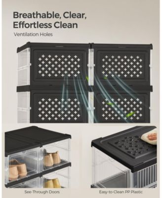 Stackable Shoe Boxes for Efficient and Customizable Footwear Storage Solutions