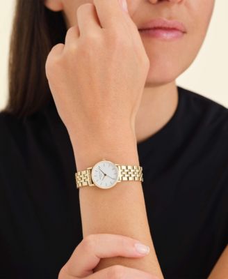 Женские золотые часы-браслет из нержавеющей стали ROSEFIELD Small Edit 26 мм