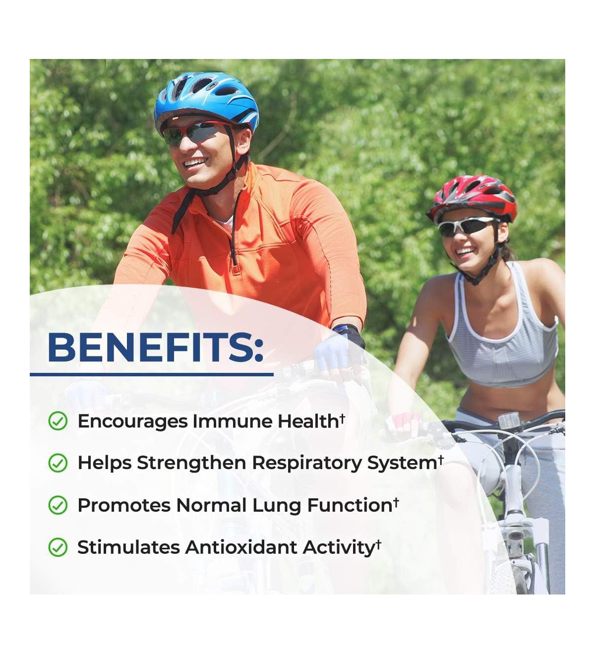 BioSchwartz Respiratory & Immune Lung Support Supplement with Quercetin, Vitamin D & Cordyceps, Helps Soothe Respiratory Tissues While Loosening Mucus