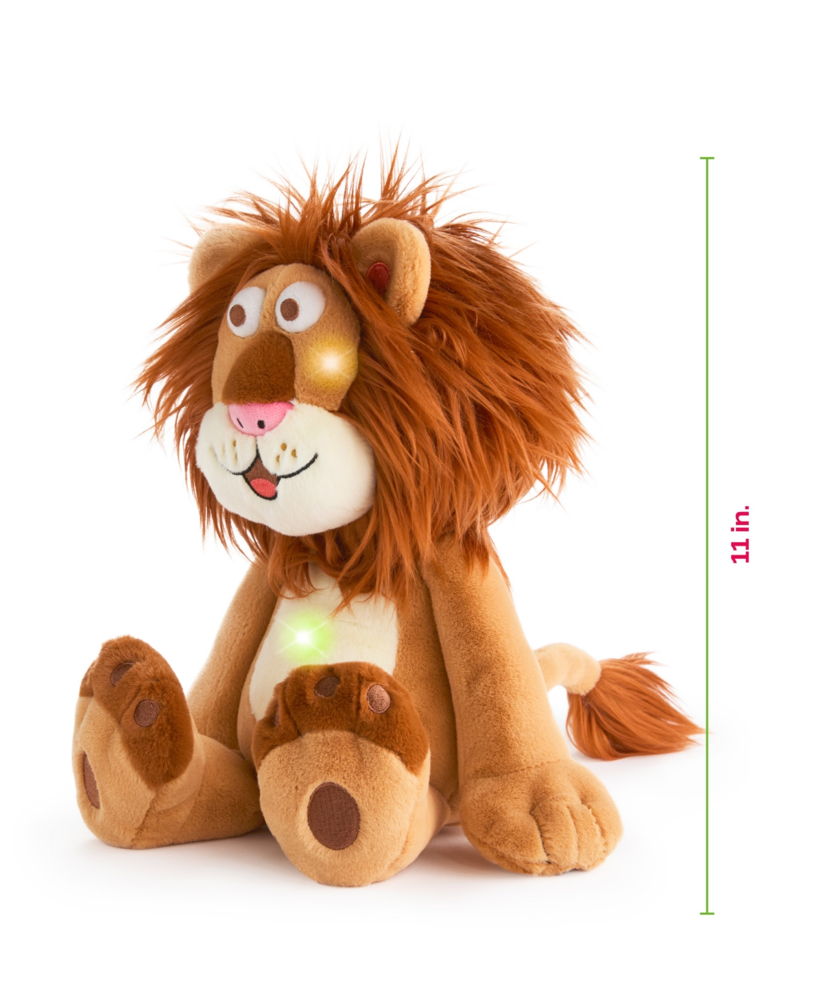 Geoffrey's Toy Box Led Light-up Plush Lion In No Color