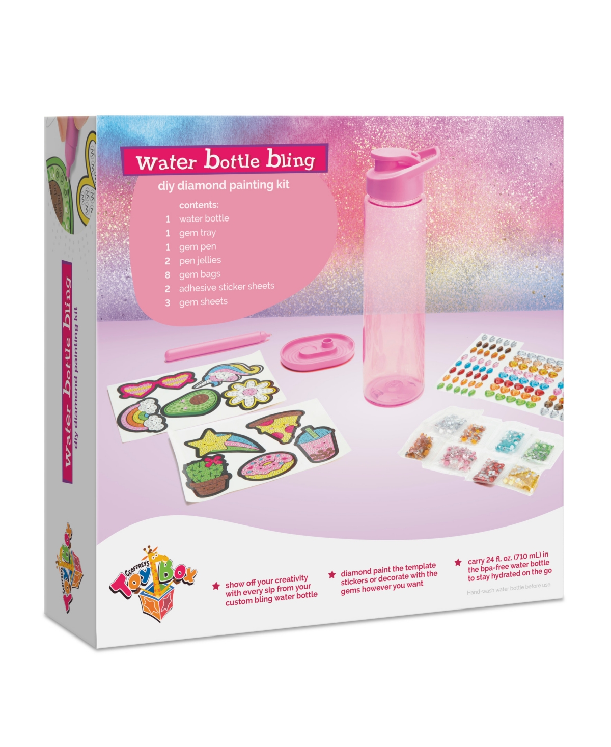 Geoffrey's Toy Box Water Bottle Bling Diy Diamond Painting Kit In No Color