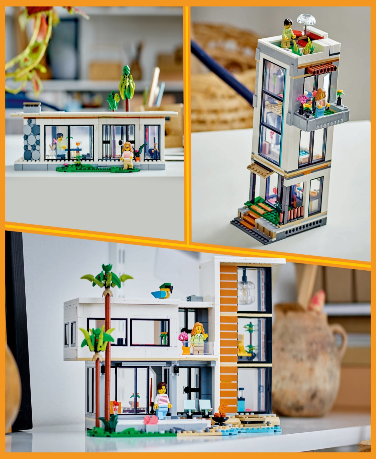 LEGO CREATOR 3 IN 1 MODERN HOUSE TOY PLAYSET AND ART BUILDING SET FOR KIDS 31153, 939 PIECES 