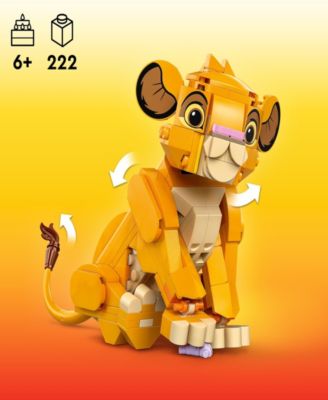 Disney Simba The Lion King Cub Toy 43243 Building Set, 222 Pieces