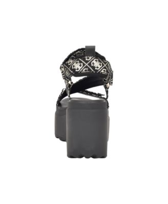 Women's Ocilia Quattro Logo Sport Eva Wedge Strappy Sandals