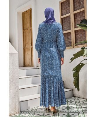 Women's Mint Sheath Abaya Maxi Dress