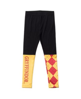 Little Girls Gryffindor Ravenclaw Cosplay T-Shirt Dress Leggings and Headband 3 Piece Outfit Set to