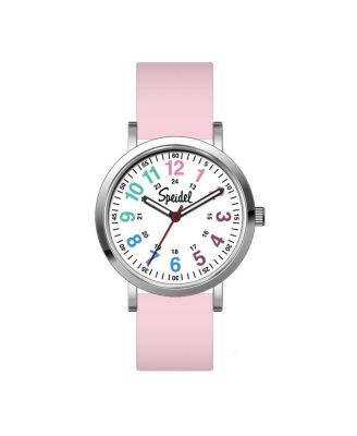 Speidel - Оригинальные часы-скраб с разноцветным циферблатом для медицинских работников и студентов в светло-розовом цвете