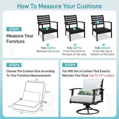 24&amp;#x201D; x 24&amp;#x201D; Patio Furniture Outdoor Deep Seat (2 Back 2 Seater 2 Pillow )