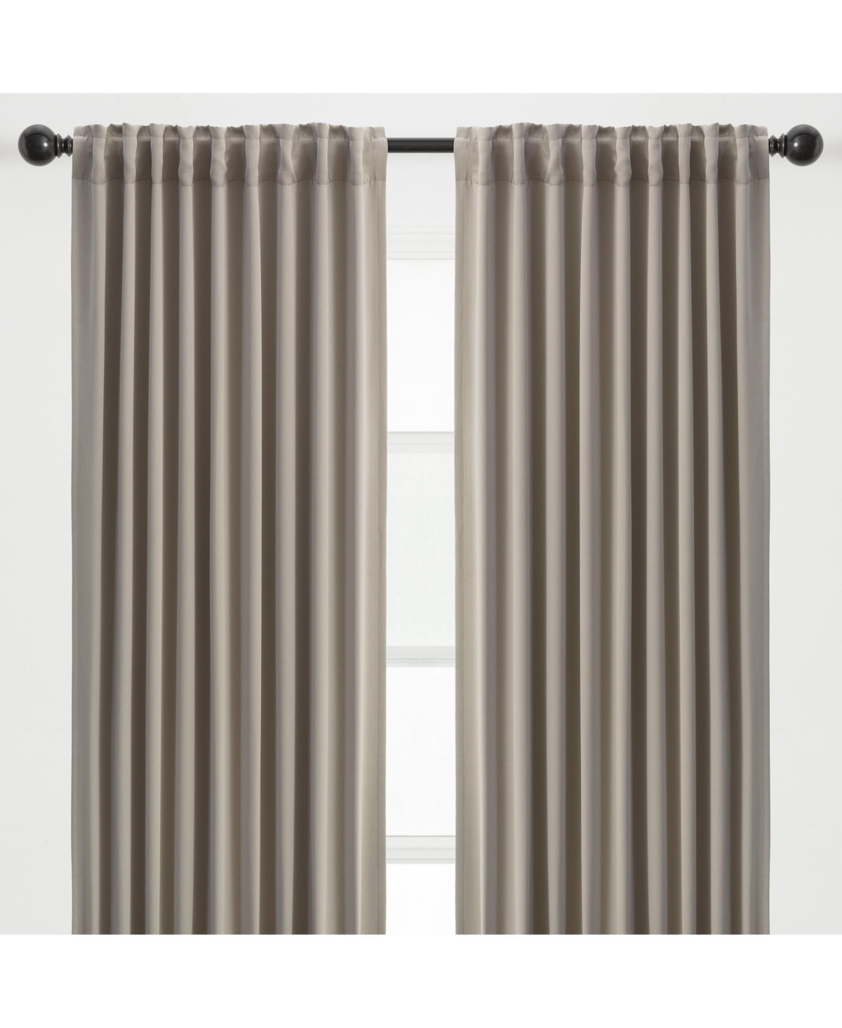 Premium 2-Panel Ornamental Damask Classy Room Darkening Curtains - 3-in-1 Back Tab, Rod Pocket, Ring Tab - for Windows Living Room Bedroom -