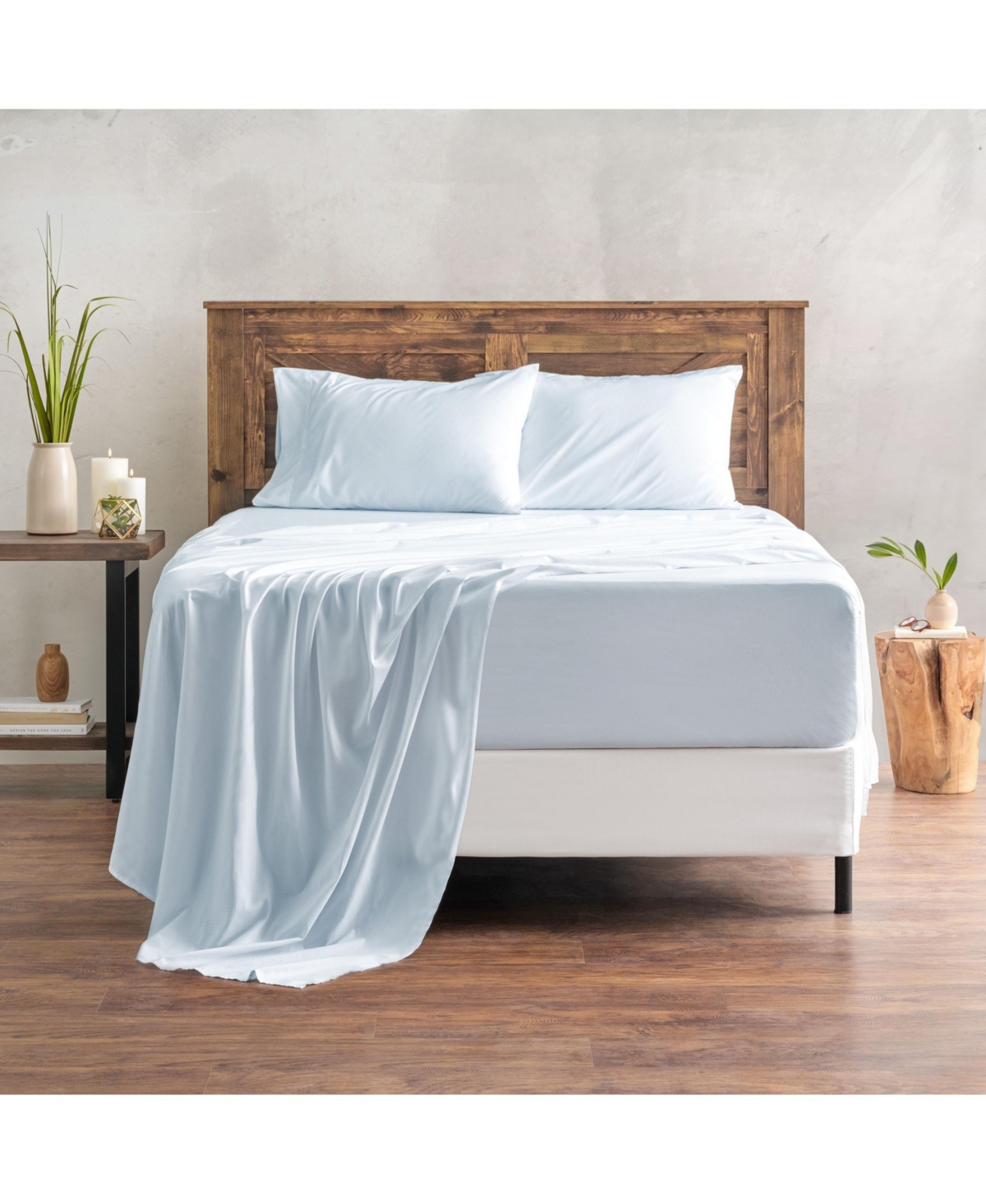 Chanasya Premium Embossed Light Gray Size Bed Sheets Set 3-Piece - Soft Stripe Diamond Pattern 1 Flat Sheet 1 Fitted Sheet 1 Pillowcase - Wrinkle