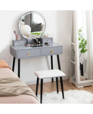 Vanity Table Set with Mirror