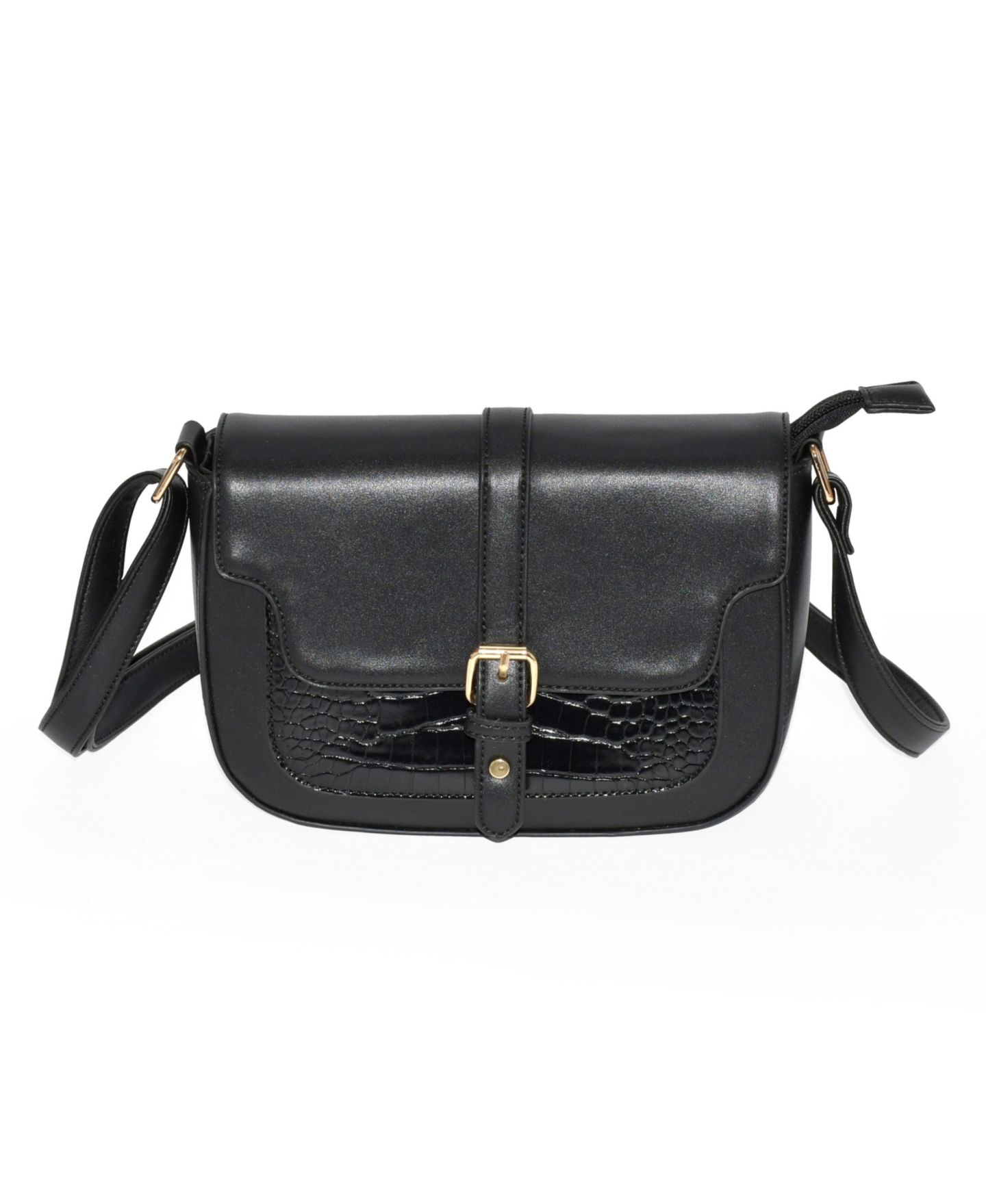 Женская сумка Nicci Ladies' Crossbody Bag with Buckle, цвет: Чёрный — фото 1