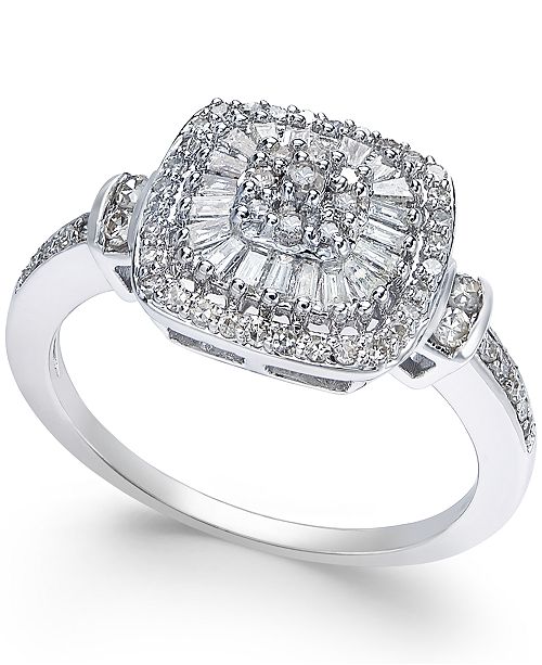  Macy s  Diamond Vintage Inspired Ring  1 2 ct t w in 14k 