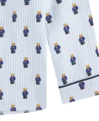 Boys 8-20 2-Piece Polo Bear Long-Sleeve Shirt and Pant Pajama Set