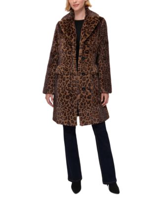 Women’s Jones New York Leopard deals Fur Coat Size S