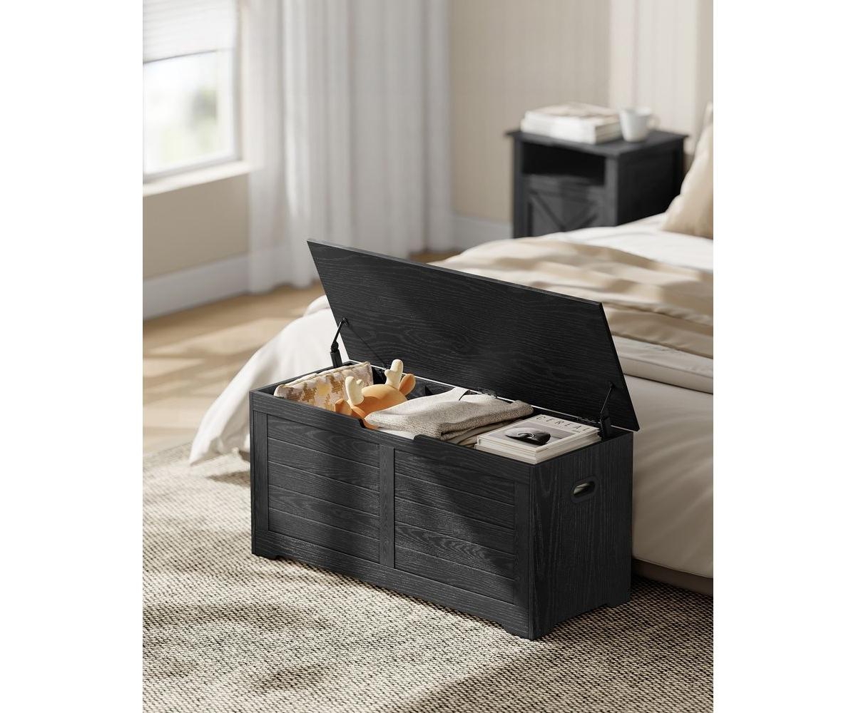 Slickblue Storage Chest, Storage Trunk With 2 Safety Hinges, For Entryway, Bedroom