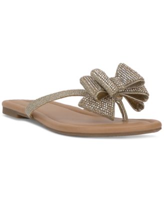 I.N.C. International Concepts - Women's Mabae Bow Flat Sandals
