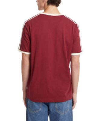 GUESS Men's Tipped Logo Ringer T-Shirt