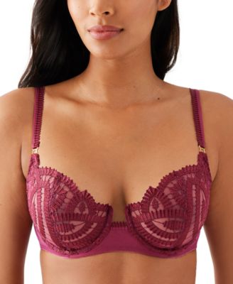 Wacoal - Women's After Dark Embroidered Balconette Bra