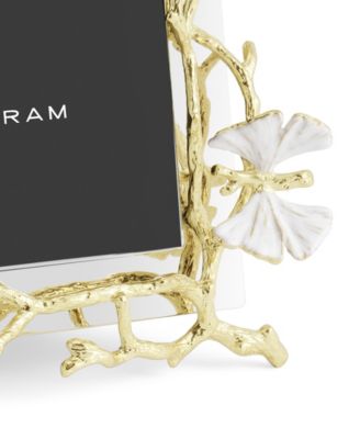 Butterfly Ginkgo Gold Reflective Frame, 4" x 6"