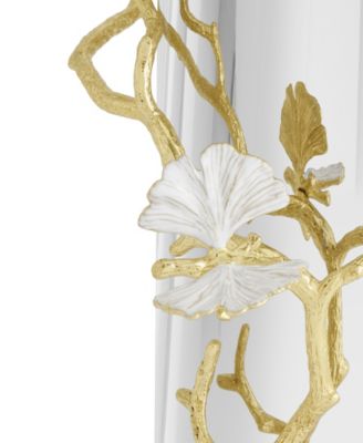 Butterfly Ginkgo Gold Large Vase