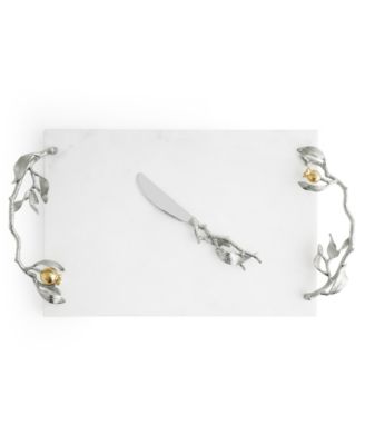 Pomegranate Silver and Gold Cheeseboard Spreader