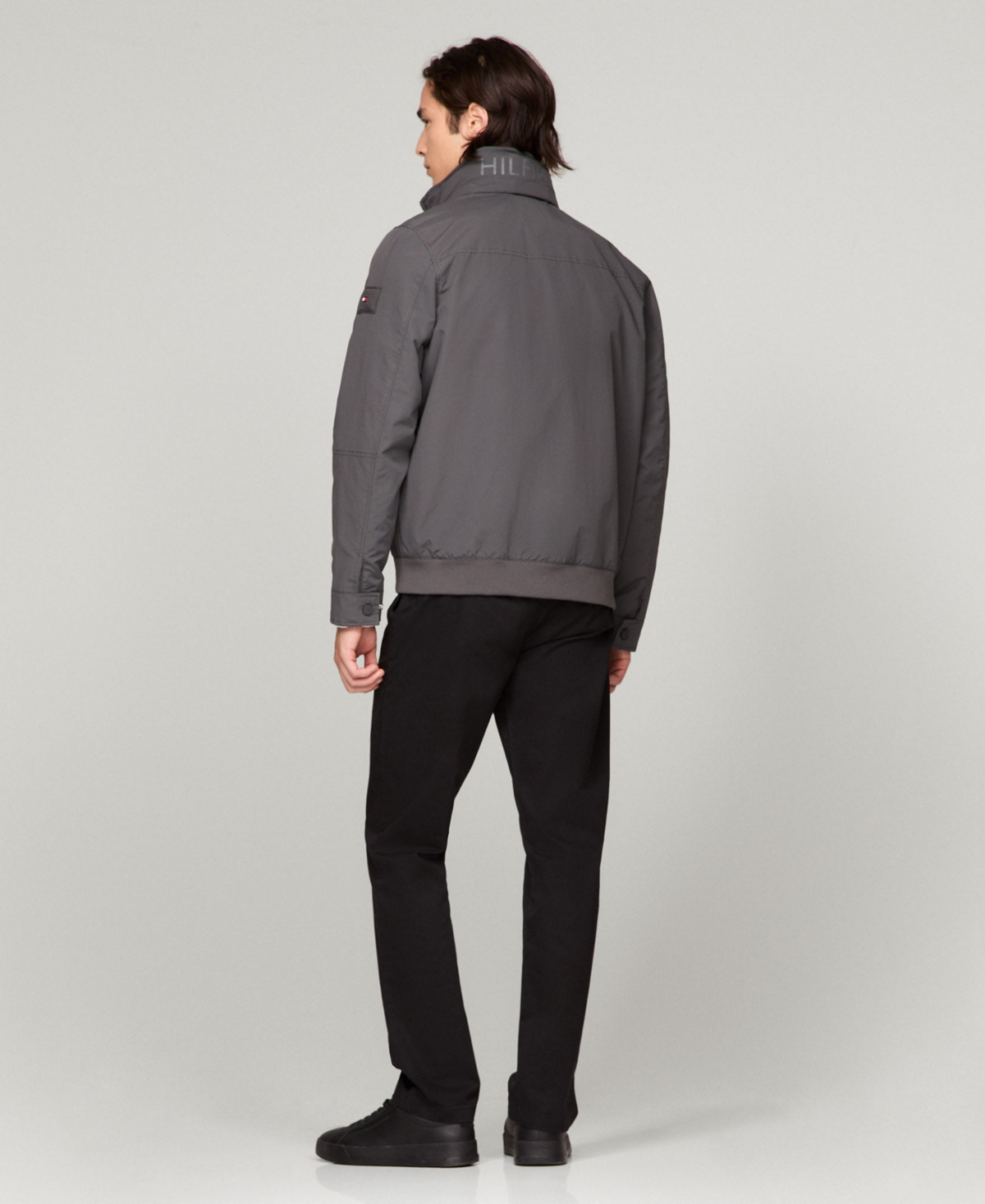 Tommy Hilfiger Men's Regatta Water Resistant Jacket In Gray