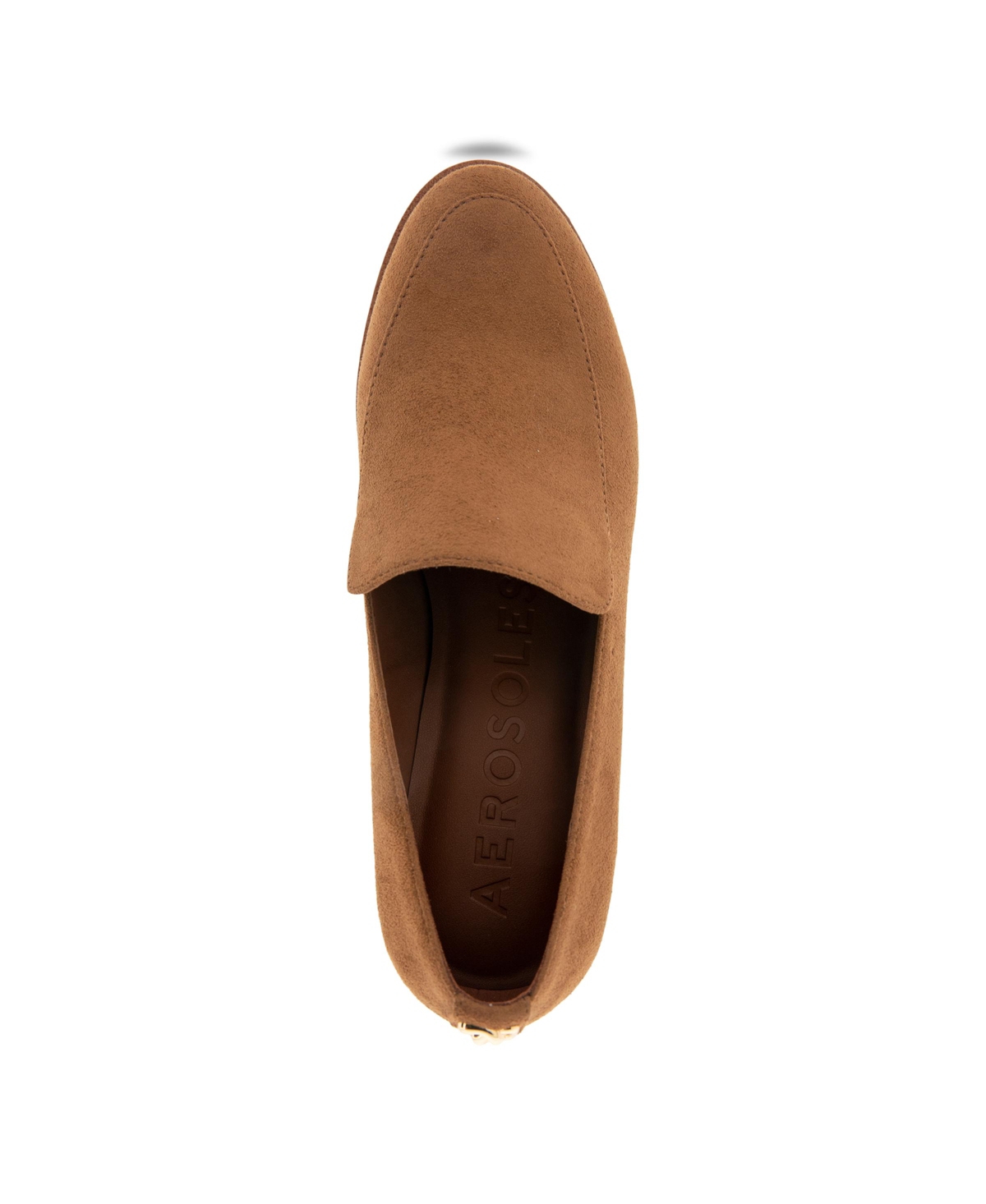 Shop Aerosoles Women's Basil Wedge Heel Loafers In Black Smooth Faux Leather - Polyurethane