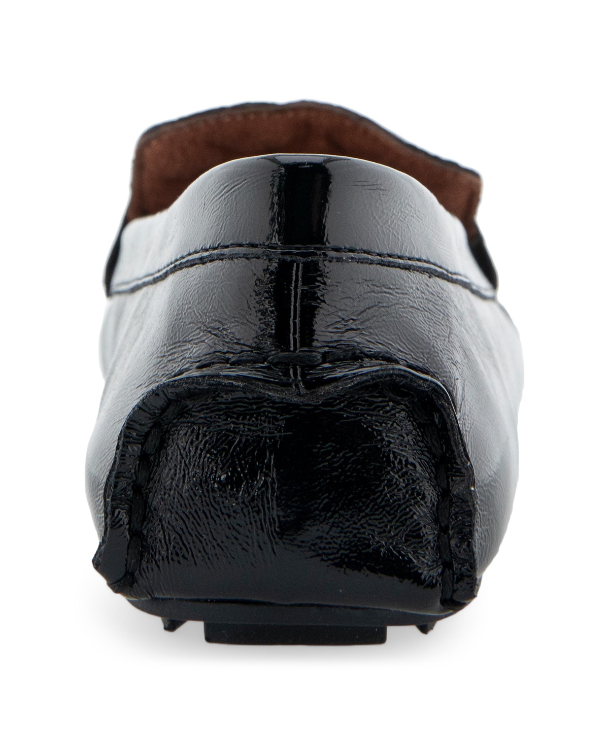 Aerosoles Women's Chelsy Quilted Flats - Black Patent Smooth Faux Leather - Polyu