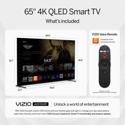 65" Class 4K QLED HDR Smart TV - VQP65C