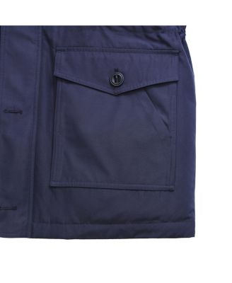 Men's Parka Jacket with Detachable Trim