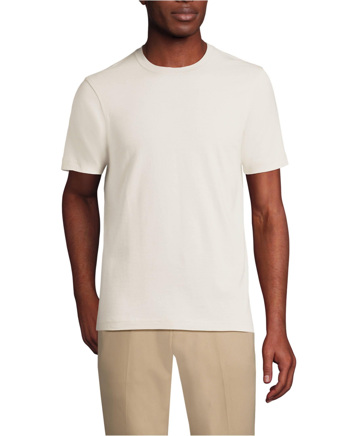 Lands' End Men's Short Sleeve Cotton Supima Tee