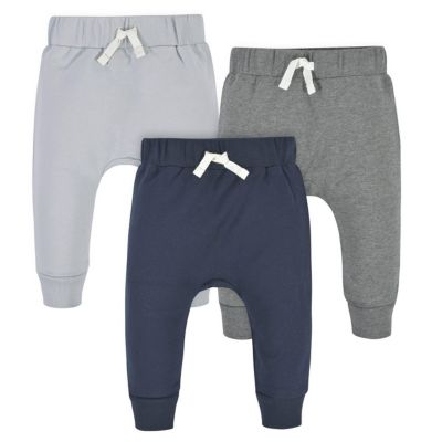 Toddler Boys Navy and Grey Premium Joggers, 3-Pack
