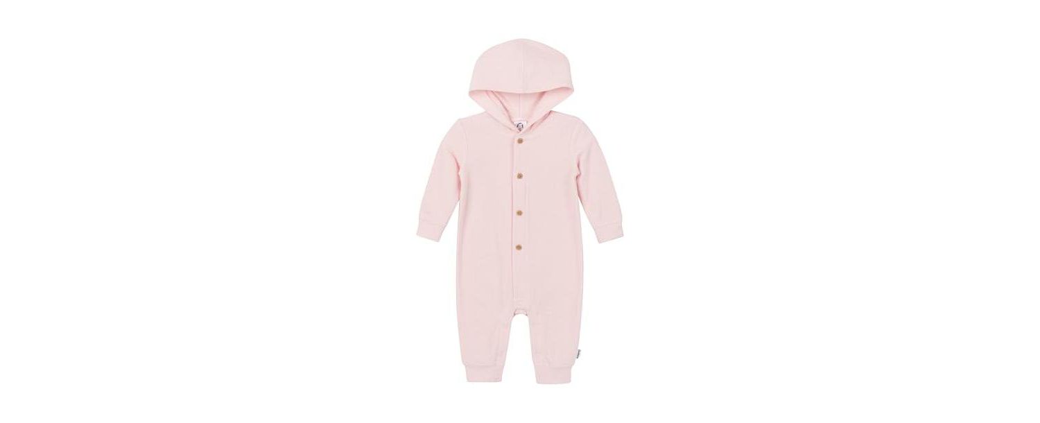 Baby Girls Hooded Long Sleeve Romper