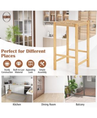 26 Inch Dining Bar Stool Set of 2