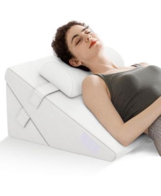 3 Pieces Bed Wedge Pillow Set with Air Memory Foam