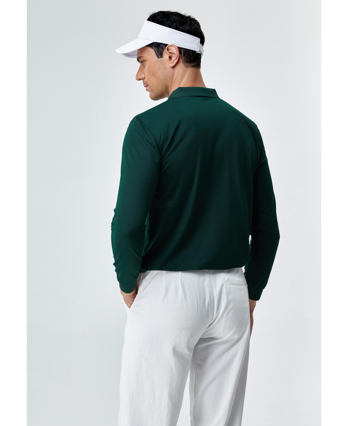 Bellemere New York Men's Bellemere Long Sleeves Tencel Polo