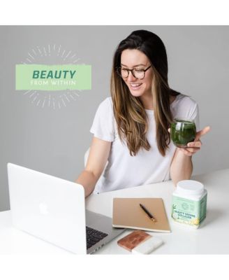 Collagen Powder with Biotin Probiotics & Hyaluronic Acid | Beauty Greens | Pina Colada