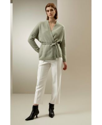 Women's Lounge Wrap Wool Knit Cardigan