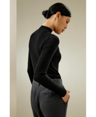 Women's Essential Cashmere Blend Sweater Top