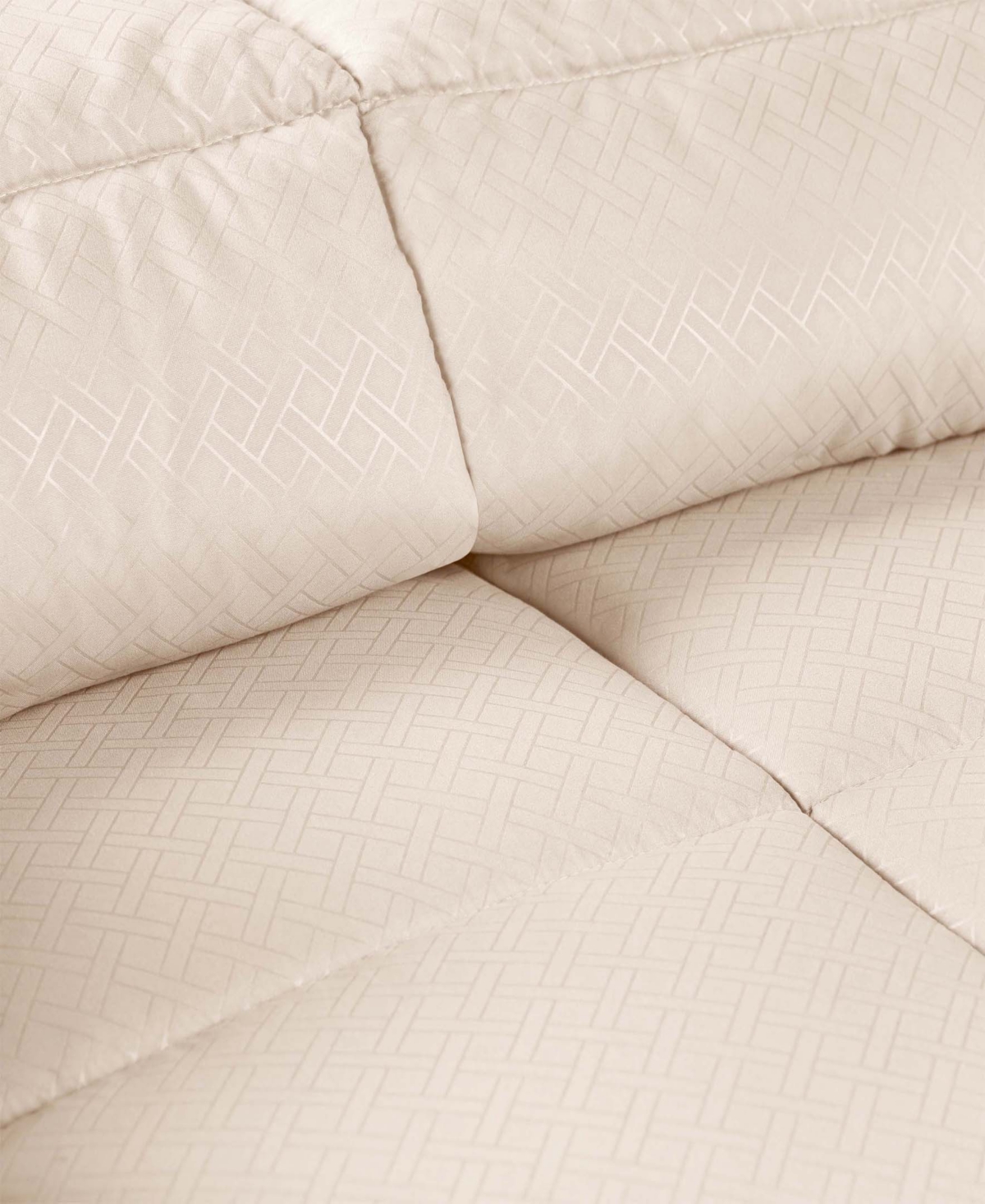 Superior Monochrome Basketweave Plush Microfiber Down Alternative Comforter, Twin Xl In Cream