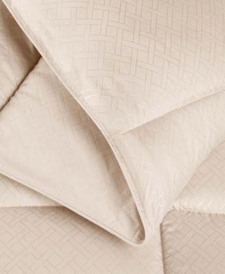 Monochrome Basketweave Plush Microfiber Down Alternative Comforter, Twin XL