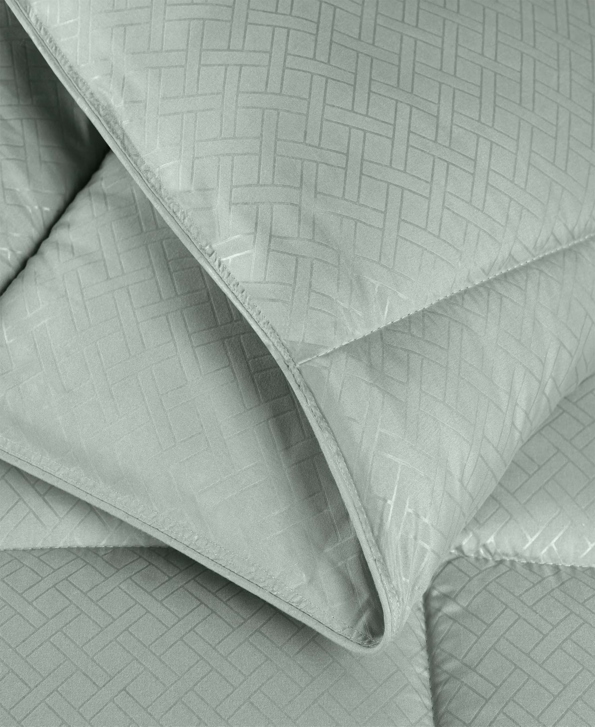 Superior Monochrome Basketweave Plush Microfiber Down Alternative Comforter, Twin Xl In Jade