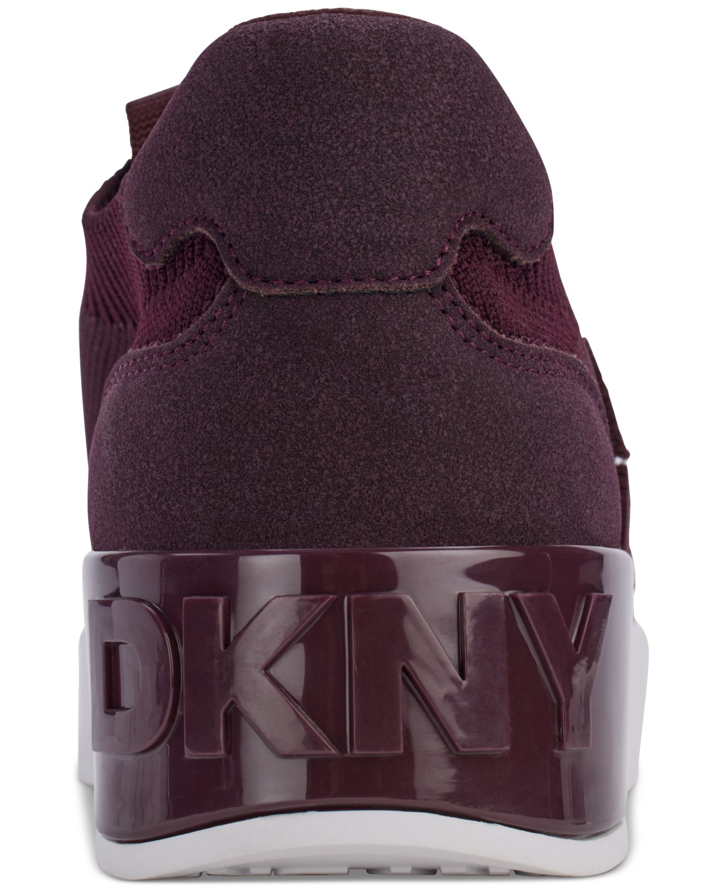 Женские кроссовки DKNY Mallory Lace-Up, цвет: Винный — фото 3