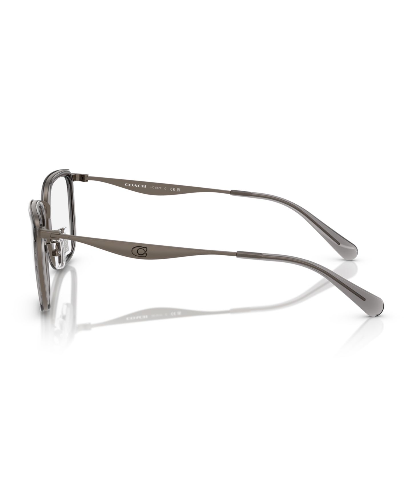 Мужские очки COACH Man Square Metal HC5177 Eyeglasses, цвет: Прозрачный — фото 13