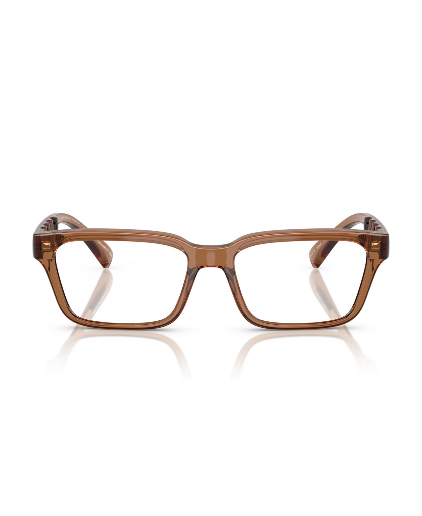 Мужские очки Armani Exchange Man Rectangle Plastic AX3116 Eyeglasses, цвет: Блестящий прозрачный — фото 11