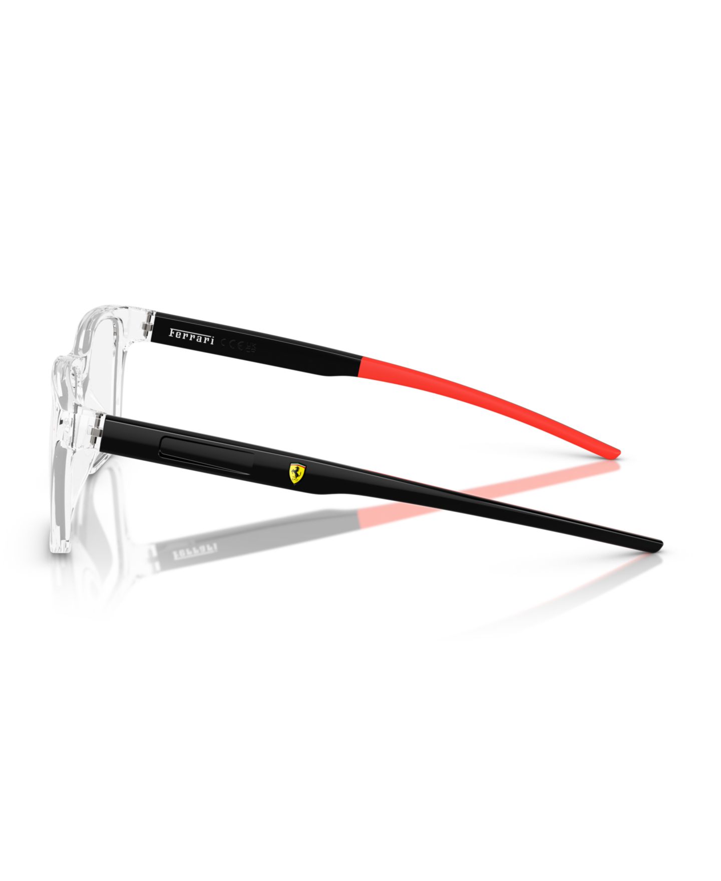 Мужские очки Scuderia Ferrari Man Square Plastic FZ8010U Eyeglasses, цвет: Прозрачный — фото 3