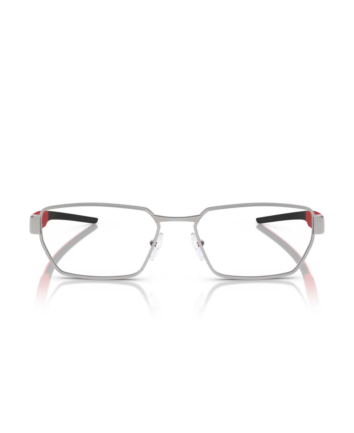 Очки Scuderia Ferrari Unisex Irregular Metal FZ7008 Eyeglasses, цвет: Серебряный — фото 2